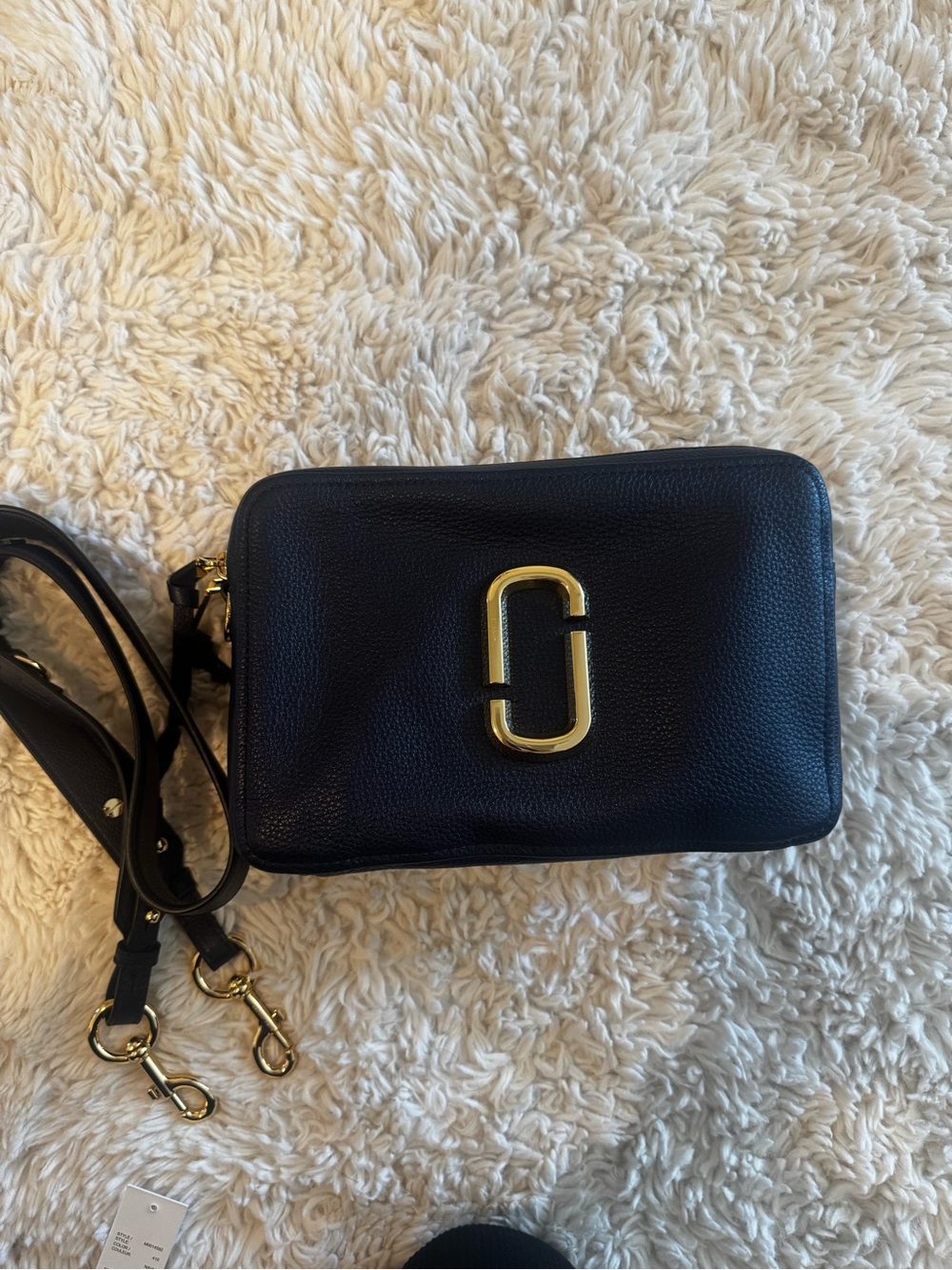 MARC JACOBS The Softshot M0014591 Navy Leather Women's Shoulder Bag - Picture 3 of 12